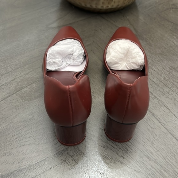 FRANCO SARTO Rita Half D'orsay Pointed Toe Pump In Wine - Picture 7 of 10